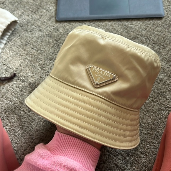 Prada Re-Nylon Bucket Hat Beige - Picture 1 of 4